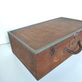 Old wooden suitcase