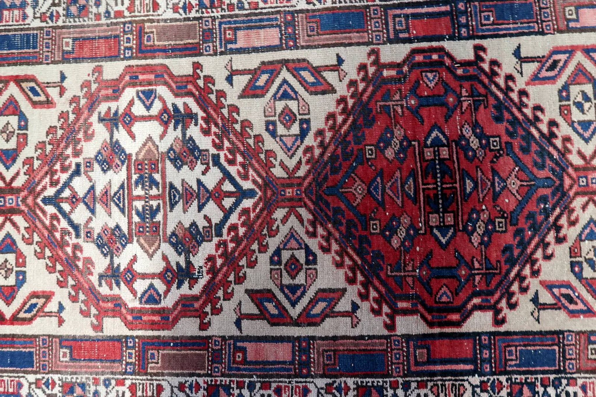 Handmade antique Persian Serab runner 102cm x 323cm 1920s - 1С1165