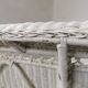 Banquette en rotin blanc