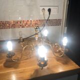 Lustre laiton vintage et ses apiques