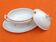 Sauceboat with lid XIXth Porcelaine de Paris