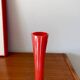 Red opaline vase from the 50s and 60s