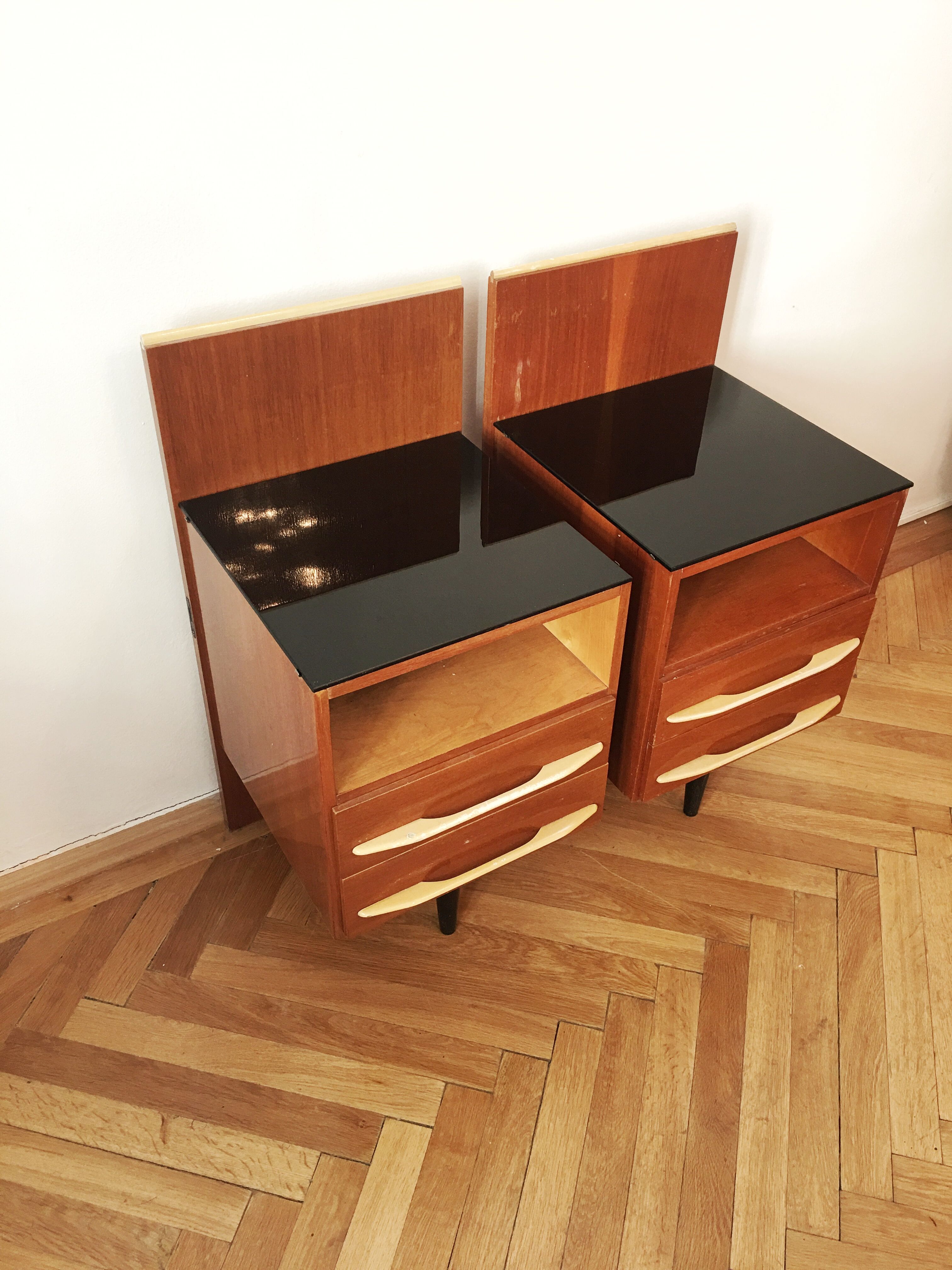 Nightstands by Mojmir Pozar for UP Zavody, 1960s, pair