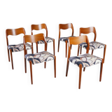 Chaise modèle 71 en teck de Niels Otto Møller pour JL Møllers