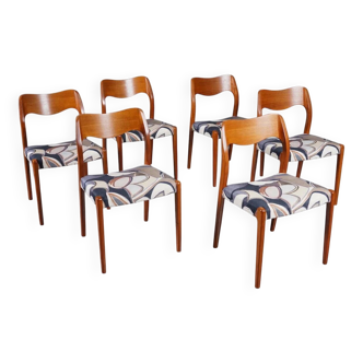 Chaise modèle 71 en teck de Niels Otto Møller pour JL Møllers