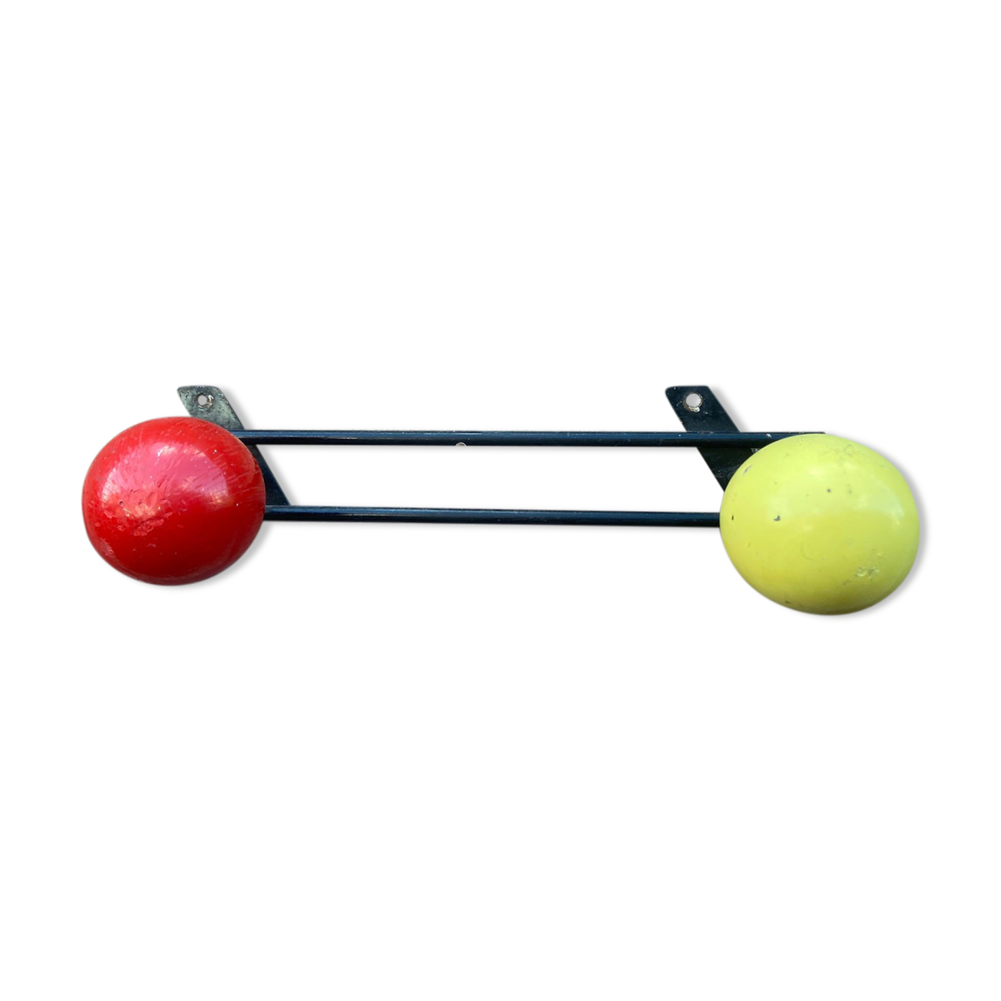 Coat rack wall hook vintage balls