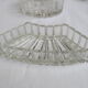 Dish to hors d'oeuvres crystal and silver marked monogram, number