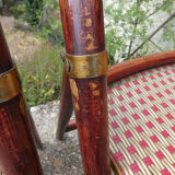 Lot of 5 folding bistro chairs of terrace type "parisian"