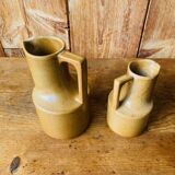 Duo of small pitchers in Brenne sandstone
