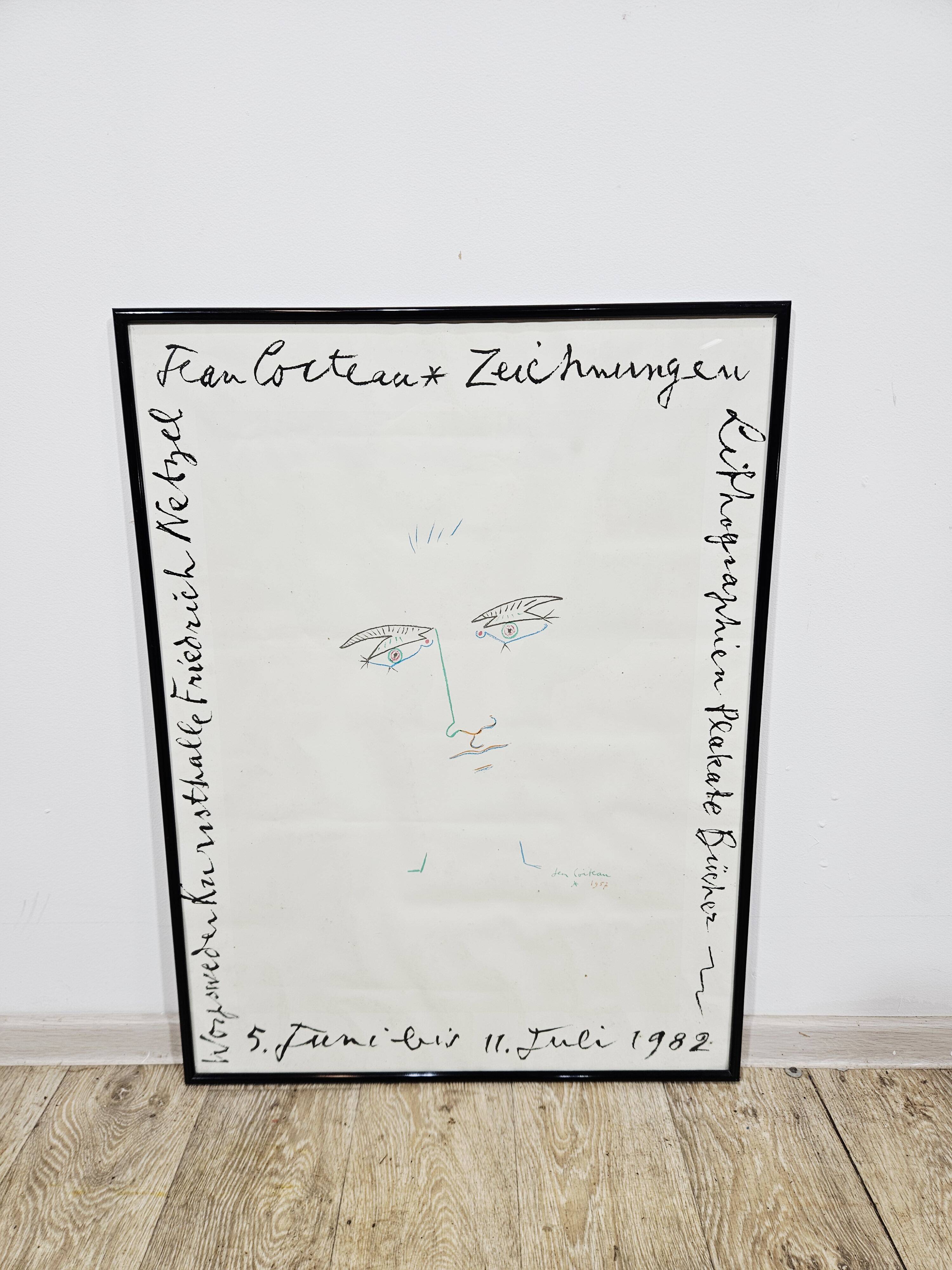 Jean Cocteau – Original Exhibition Poster 1982
