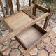 Old wooden entrance coat rack