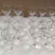 lot de 23 coupes à champagne ou verre à vin en cristal ciselé.