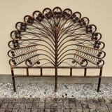Tête de lit en rotin peacock