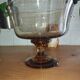 Large fruit bowl or amber blown glass sangria – 1950s/60s
