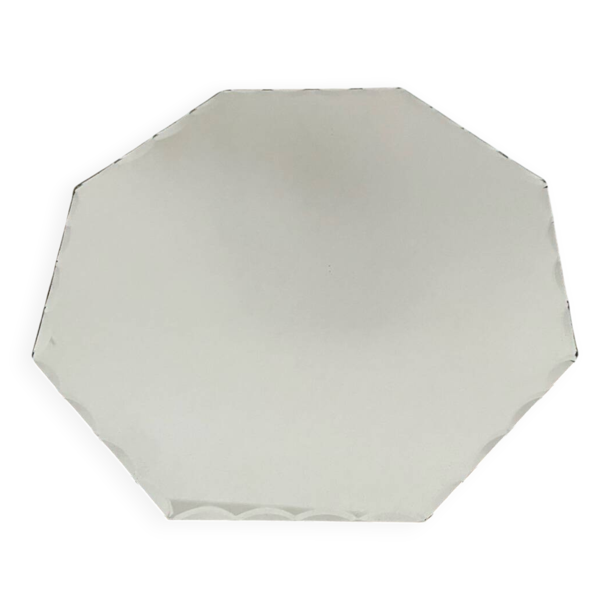 Bevelled octagonal mirror