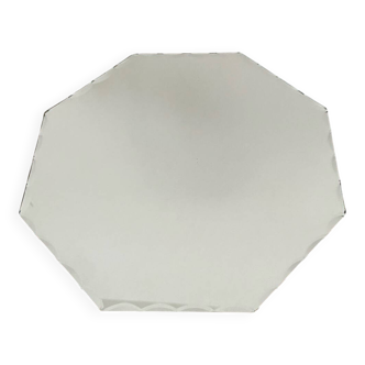 Bevelled octagonal mirror