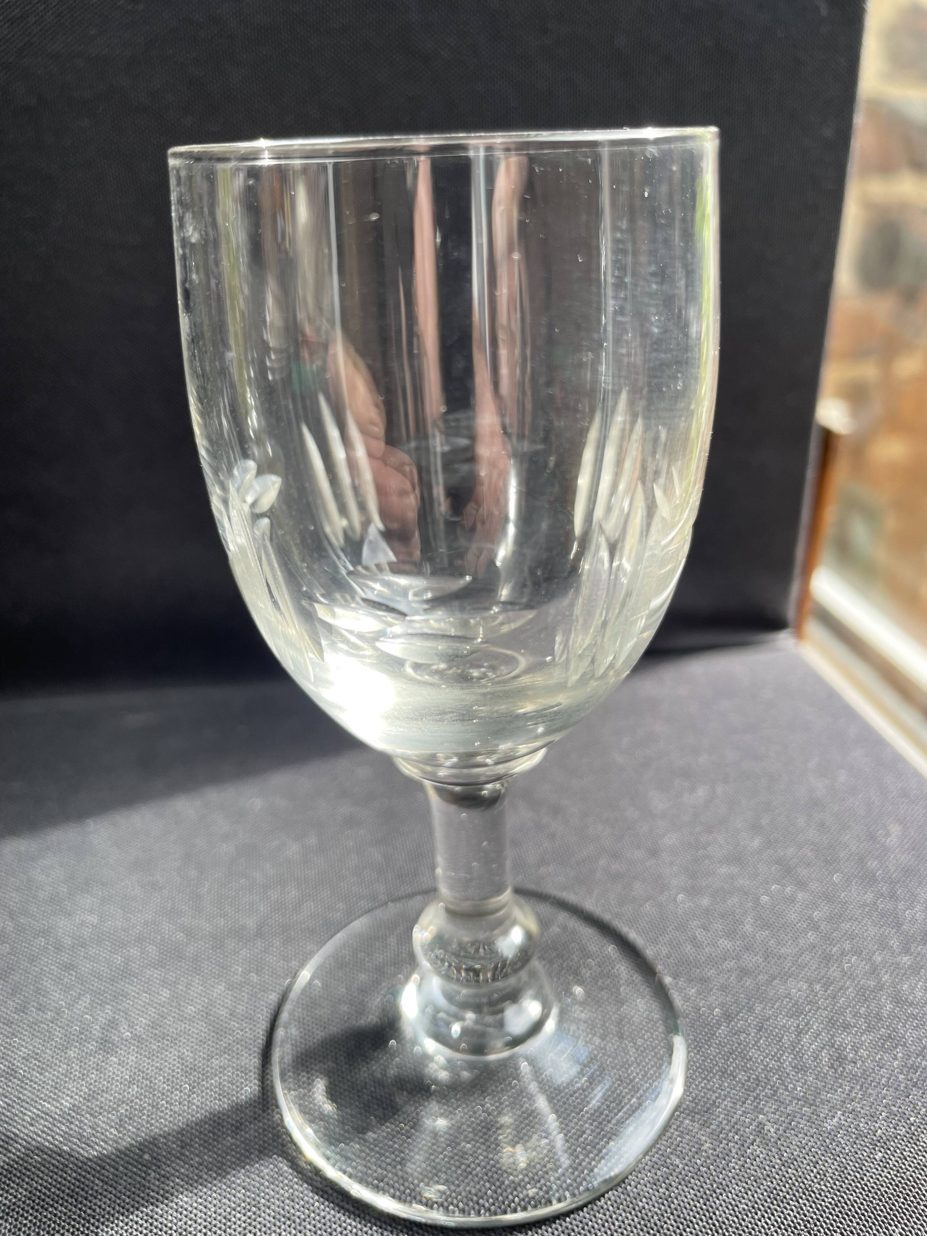 6 vintage port glasses