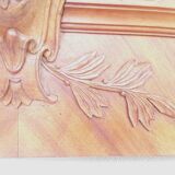 Pediment carved in walnut