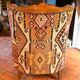 Pair of Roche Bobois armchairs — limited edition in oriental kilim