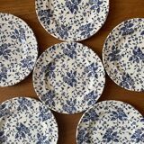 Set of 6 English earthenware plates