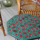 Side table in wrought iron and Moroccan tiles zellige