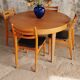 Table ronde scandinave extensible