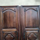 Portes de placard en noyer