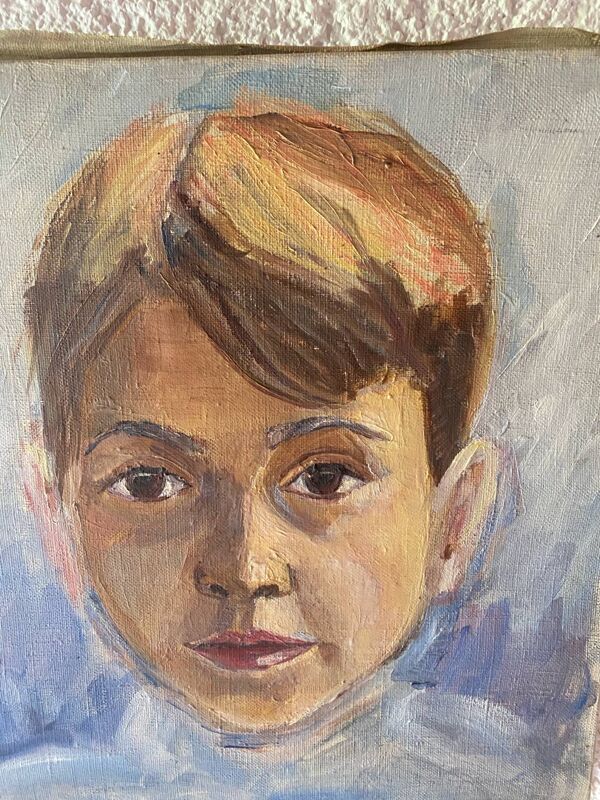 Portrait à l’huile ancienne