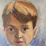 Old oil portrait
