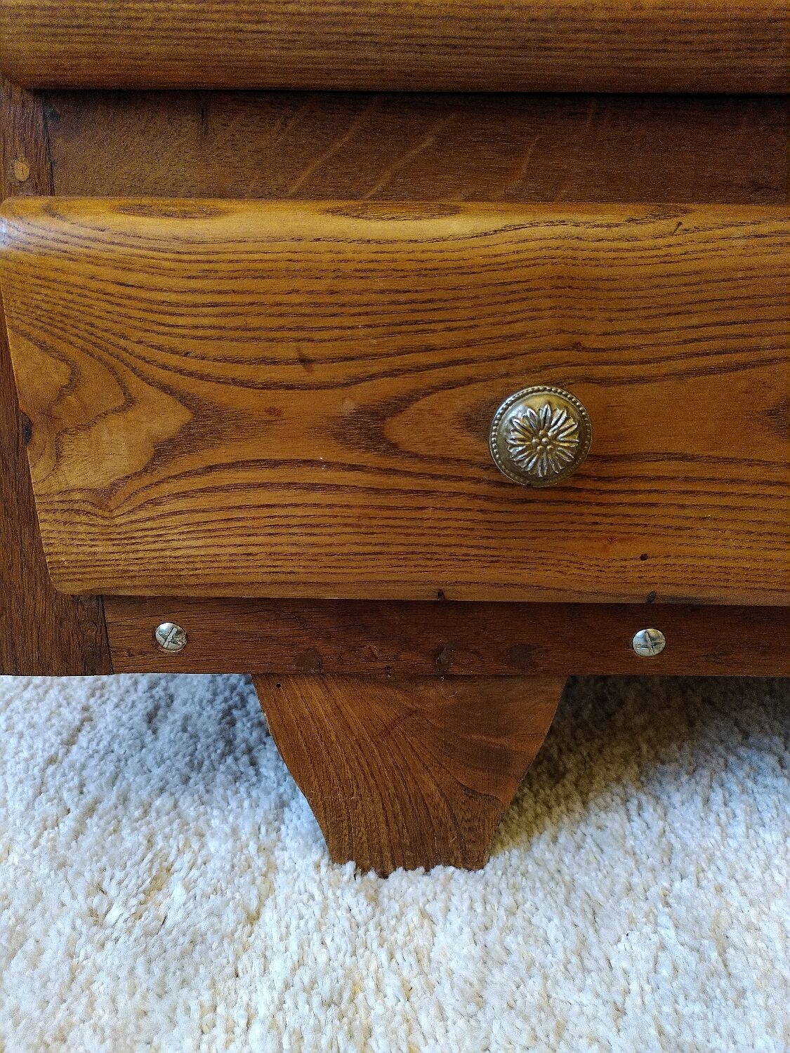 Art Deco chest of drawers, marble top