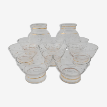 Lot of 10 glass cups