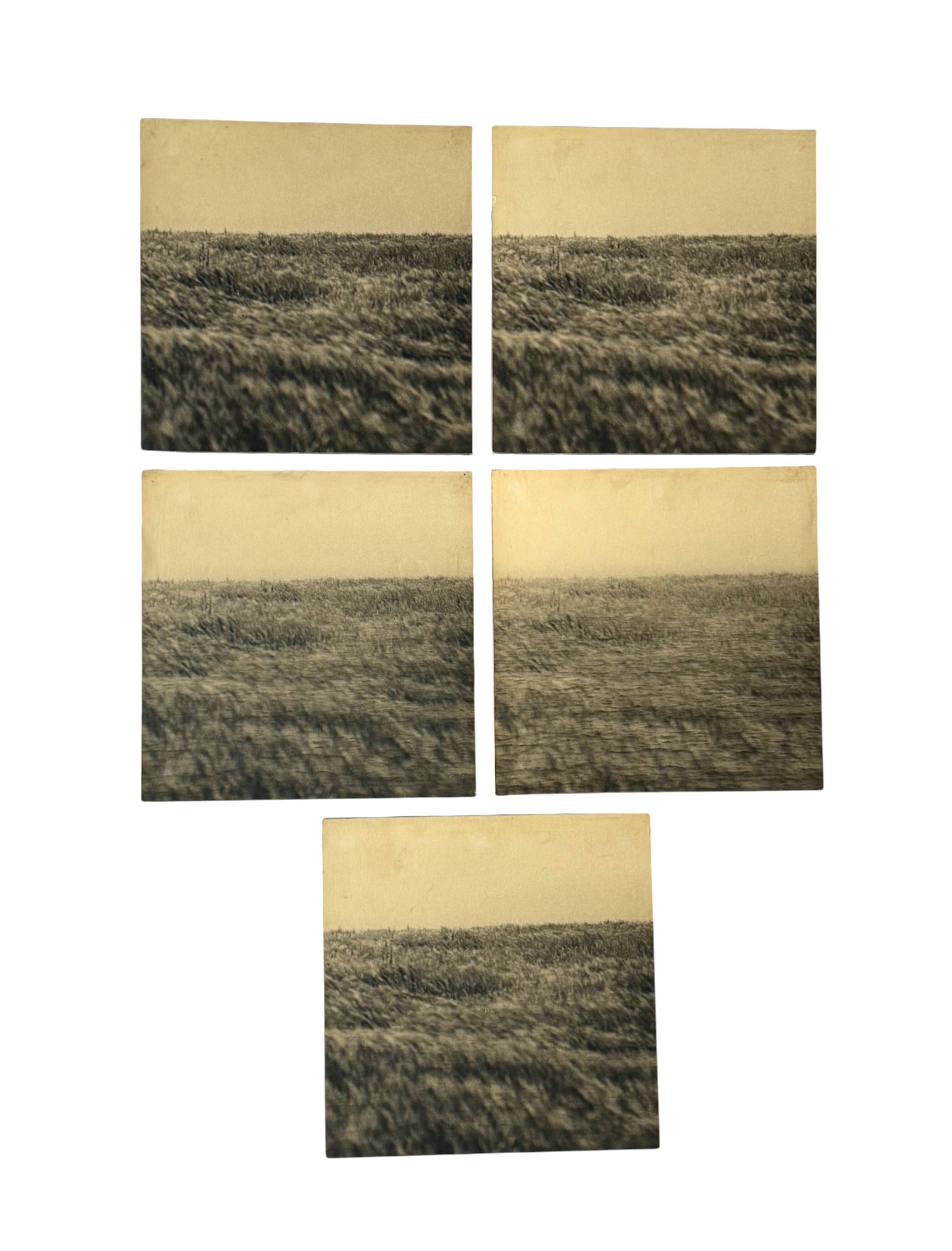 Gerry Hunt (1927 - 2023), set of 5 photographs mounted on wooden panels, United Kingdom 1977