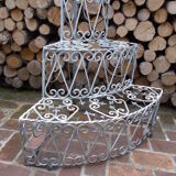 Door wrought iron plants