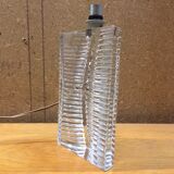 Vintage crystal lamp foot signed daum france - 70s