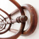 Curved wooden wall coat rack - Early 20th century