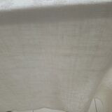 Old large rustic linen tablecloth 295 x 140 cm