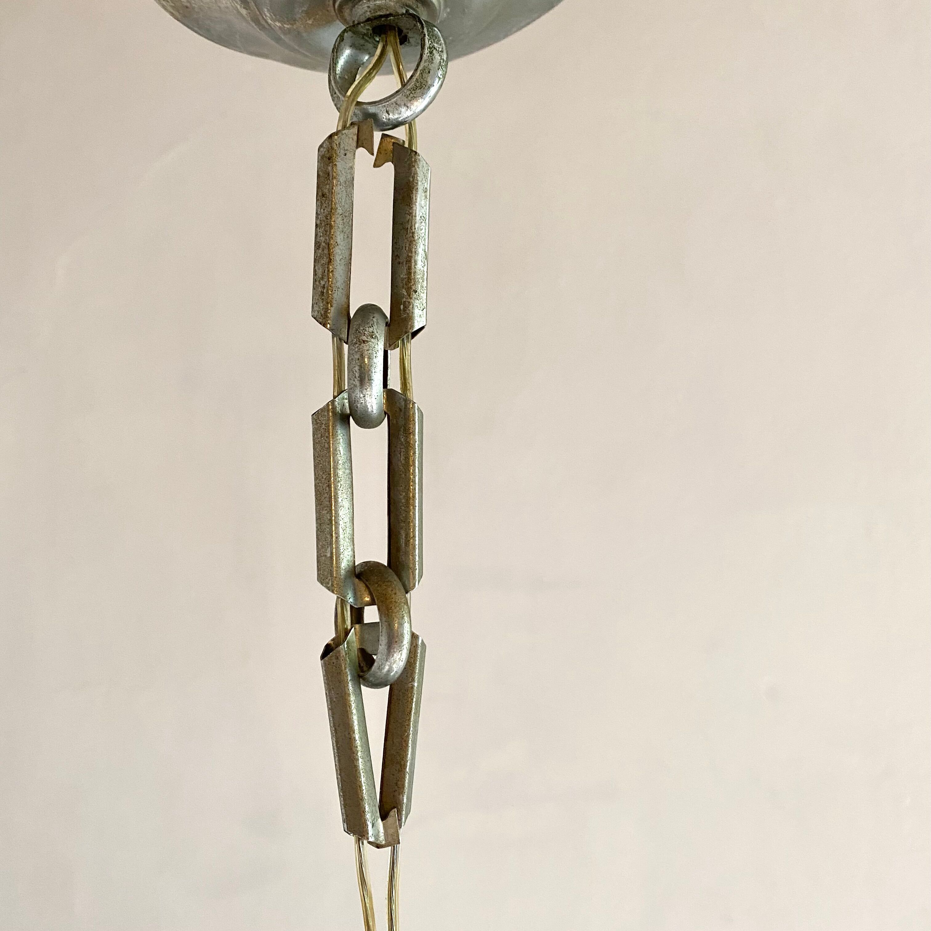 Vintage stained glass style pendant lamp