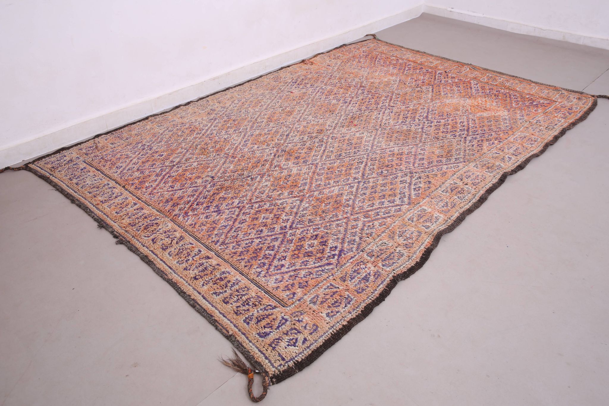 Vintage Beni Mguild Rug 201 x 301 cm - Berber Wool Rug - Handmade Boho Rug