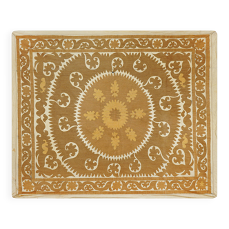 Hand-knotted rug, vintage Turkish rug 113x134 cm