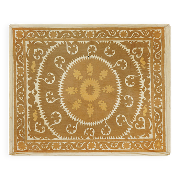 Hand-knotted rug, vintage Turkish rug 113x134 cm