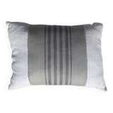 gray striped cushion