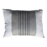 gray striped cushion