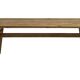 Dining table in natural wood, 220 x 100 x 77 cm, recycled pine.