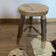 Round stool with pencil legs
