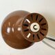 Lampe de bureau industrielle marron, années 1970