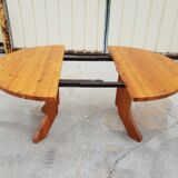 Extendable pine dining table 1970