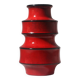 Modern German Red Ceramic Vase, 1960s