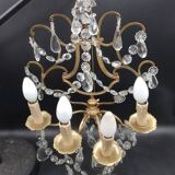 Lyre Garland Empire Tassels Wall Light 4 Lights Gilded Bronze