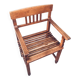 Dutch Modernist Carved Oak Side Chair, 1920s