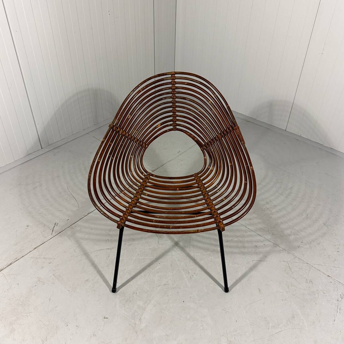 Rattan easy chairs by Rohé Noordwolde, Netherlands 1950-60’s